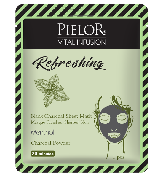 Pielor Vital Infusion Refreshing Black Charcoal Sheet Mask